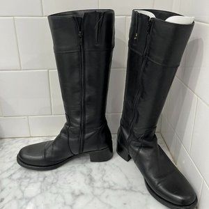 La Canadienne Black Leather Boots Size 8 M